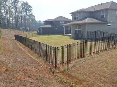 Aluminum Fence Installation Repair Project
