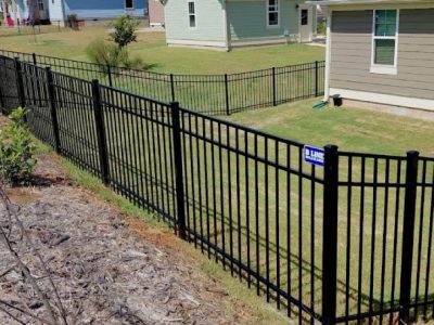 Home Aluminum Fence Installation Project