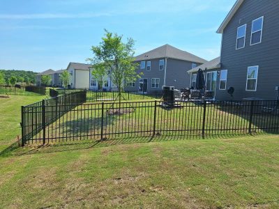 Metal Fence Installation Project
