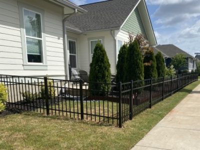 Black Metal Fence Installation Service