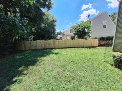Wooden Privacy Fence Installation
