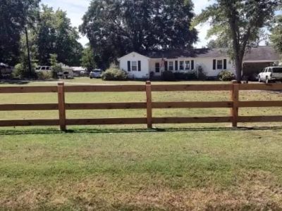 Wood Fence Install